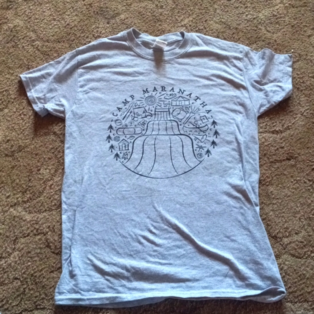 Gray Camp Maranatha Tee, S